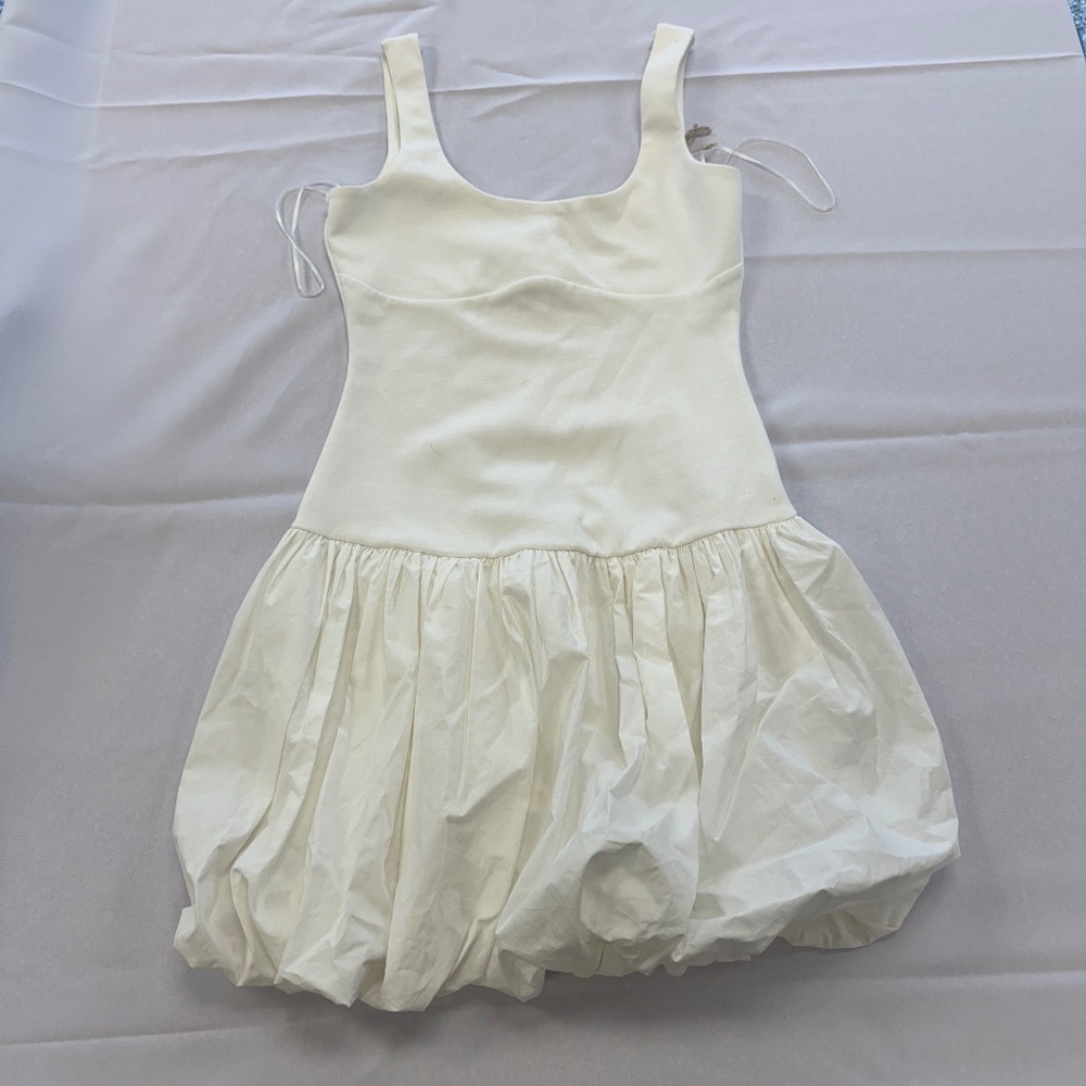Mable Bubble Dress White Size S - Picture 2 of 9